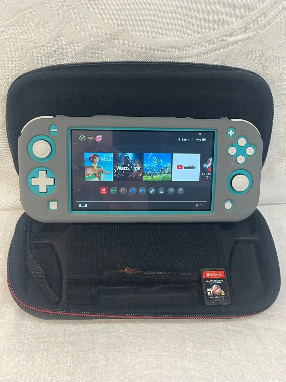 Nintendo Switch Lite Handheld Console w/ Subnautica, Case & Charger Bundle - Picture 1 of 16